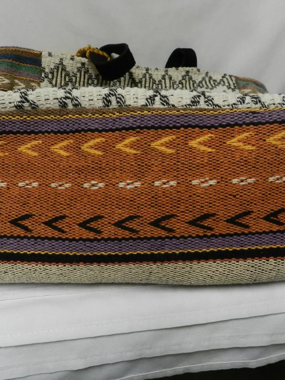 Panache Apparel Carryall large tote bag purse Southwest Blanket Woven Cotton